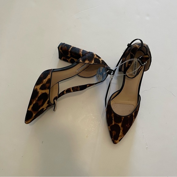 Alex Marie Ankle Strap Leopard Print Block Heel Sandals - Picture 12 of 12